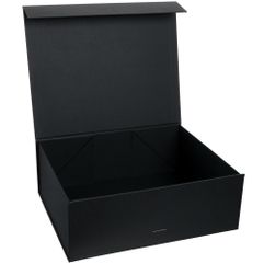 Коробка из переплетного картона, кашированного тонированной в массе крафтовой бумагой. Крышка на двух магнитах дополнительно фиксируется репсовой...