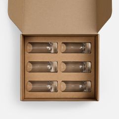 Набор из 6 изящных стопок для подачи крепких напитков. Емкость 60 мл.