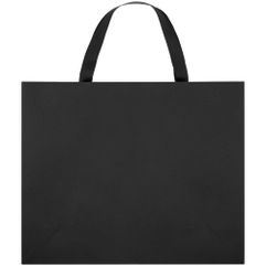 Пакет на лентах из бумаги Deep Black плотностью 200 г/м⊃2;. Выдерживает вес до 3 кг.