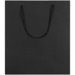 Пакет из бумаги Deep Black плотностью 150 г/м⊃2;. Выдерживает вес до 2 кг.