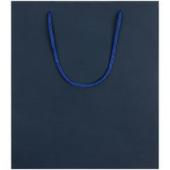 Пакет из бумаги Gentleman Blue плотностью 150 г/м⊃2;. Выдерживает вес до 2 кг.
