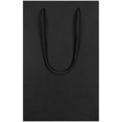 Пакет из бумаги Deep Black плотностью 150 г/м⊃2;. Выдерживает вес до 2 кг.