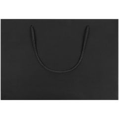 Пакет из бумаги Deep Black плотностью 150 г/м⊃2;. Выдерживает вес до 2 кг.