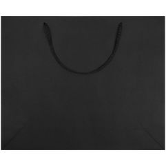 Пакет из бумаги Deep Black плотностью 150 г/м⊃2;. Выдерживает вес до 2 кг.