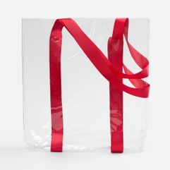 Прозрачные сумки никогда не выйдут из моды. А цветные ручки легко впишутся в брендбук и точно передадут настроение, которое хотелось бы транслировать....