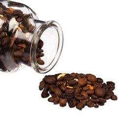 Натуральный зерновой кофе средней обжарки в сочетании с дольками сушеного апельсина — прекрасный подарок для кофеманов, ценящих богатство и...