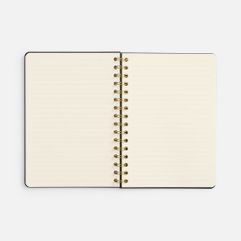 Ежедневник с гибкой обложкой. Блок недатированный, без календарной сетки:  Кол-во страниц — 160; Бумага — тонированная, плотность 80 г/м⊃2;; Пружина...