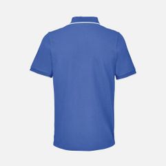 Рубашка поло средней плотности прямого кроя с контрастными деталями. Подойдет как мужчинам, так и женщинам.  Манжеты и воротник выполнены резинкой 2x2...