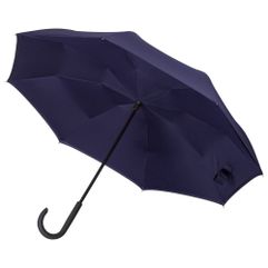 Это зонт-наоборот, зонт-наизнанку. Складываясь после дождя, он прячет мокрую поверхность в себя, а сухая остается снаружи. Чтобы просушить, его можно...