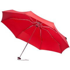 Механический зонт, 5 сложений, 8 спиц. Поставляется в чехле и футляре на молнии. Оснащен гибкими спицами с системой защиты от ветра.  Зонт является...