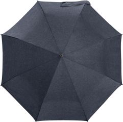 Зонт с куполом из меланжевой ткани уже достаточно необычен, но все еще вписывается в строгий дресс-код. Широкий хлястик трапецевидной формы предлагает...