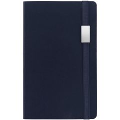 Ежедневник с гибкой обложкой, выполнен из материала Nebraska, синий НН, дополнен резинкой и ляссе в цвет обложки. <br/>Блок 955:Кол-во страниц —...