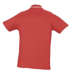 Классическая рубашка поло в стиле «гольф», выполненная из плотного трикотажного полотна. Воротник и края рукавов в полоску контрастного цвета,...