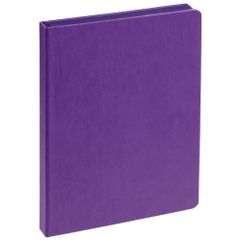Ежедневник с твердой обложкой и тонированным обрезом. Выполнен из материала Latte, фиолетовый UU, дополнен ляссе в цвет обложки.<br/>Блок 985:Кол-во...