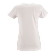 Женственная футболка с глубоким круглым вырезом.<br /> Воротник выполнен резинкой 1х1 с эластаном. Укрепляющая тесьма по вороту.<br /> <br />