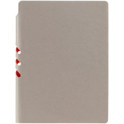 Ежедневник с гибкой обложкой, выполнен из материала Velour Melange, серый СС. <br/>Блок 986:Кол-во страниц — 256;Бумага — тонированная, плотность 70...