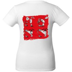 Кроеная женская футболка с круглым воротом-резинкой 1x1.<br /> Высокое качество материалов: полотно джерси (кулирная гладь), прошедшее предварительную...