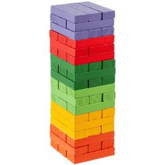 Основное отличие этой версии игры от классической в том, что бруски окрашены в 6 разных цветов. Перед тем как вытащить брусок, нужно бросить кубик,...