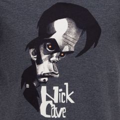Футболка «Меламед. Nick Cave», темно-синий меланж