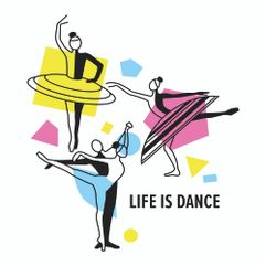 Толстовка «Life Is Dance» черная