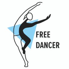 Толстовка «Free Dancer» синяя