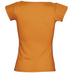 Футболка женская MELROSE 150 с глубоким вырезом, оранжевая