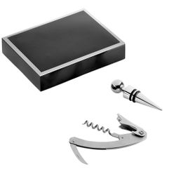 В набор входят:   нож сомелье с функцией штопора пробка 