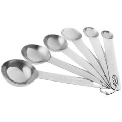 Набор мерных ложечек для точного измерения объема жидких и сыпучих продуктов.   В наборе 6 ложек: 0,62 мл, 1,25 мл, 2,5 мл, 5 мл, 7,5 мл, 15 мл На...