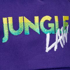 Бейсболка с вышивкой Jungle Law, фиолетовая