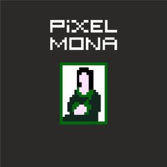 Футболка PiXEL ART «Pixel Mona», черная