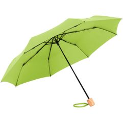 Складной компактный зонт OkoBrella с ручкой из натурального дерева. Купол зонта произведен из сертифицированного OEKO-TEX полиэфирного эпонжа из...