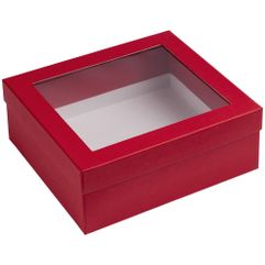 Коробка Teaser с окошком, красная