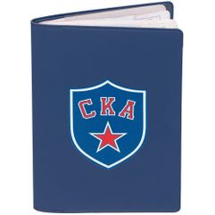 Обложка для паспорта с символикой хоккейного клуба СКА — универсальный подарок для тех, кто увлекается хоккеем на льду.