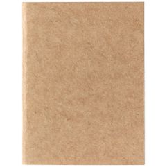 Блокнот на скрепке с обложкой из картона Natural Kraft плотностью 215 г/м². В блоке 32 листа в клетку из бумаги плотностью 70 г/м².