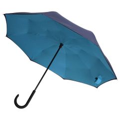Это зонт-наоборот, зонт-наизнанку. Складываясь после дождя, он прячет мокрую поверхность в себя, а сухая остается снаружи. Для просушки его можно не...