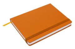 Ежедневник с твердой обложкой без поролона, выполнен из материала Soft Touch, оранжевый ОО, дополнен резинкой шириной 1 см, петлей-резинкой для ручки...