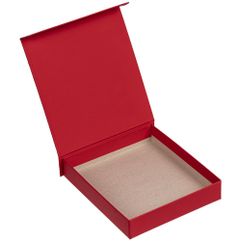 Коробка выполнена из переплетного картона, кашированного дизайнерской софт-тач бумагой Curious skin.