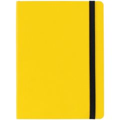 Еженедельник в гибкой обложке выполнен из материала Canyon, желтый КК, дополнен резинкой и ляссе черного цвета. Блок индивидуальный:<br/>Кол-во...