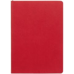 Ежедневник с гибкой обложкой, выполнен из материала Latte, красный, дополнен ляссе в цвет обложки.Блок недатированный, без календарной сетки:Кол-во...