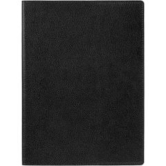 Ежедневник в суперобложке выполнен из материала Petrus, черный АА.Блок 224:Кол-во страниц — 256;Бумага — тонированная, плотность 80 г/м²;Форзац и...