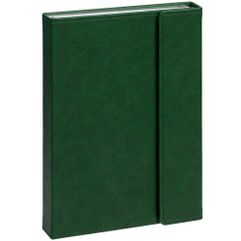 Ежедневник с клапаном на магните, выполнен из материала Petrus, зеленый. Блок 210:Кол-во страниц — 336;Бумага — белая, плотность 70 г/м²;Форзац и...