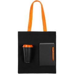 Вместительная сумка, удобный стакан с крышкой и блокнот с ручкой — самое необходимое для участника конференции или форума в стильном и запоминающемся...