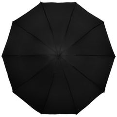 Механический зонт-наоборот, 3 сложения, 10 спиц Черные металлические шток и спицыПластиковая ручкаПоставляется в чехлеНеобычная конструкция зонта...