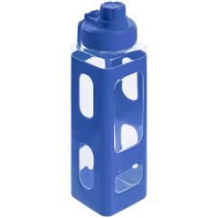 Вместительная квадратная бутылка для воды. Прозрачные окошки позволяют визуально оценить, сколько жидкости осталось внутри.  Емкость 700 мл Питьевое...