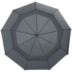 Оригинальное исполнение классического зонта — с двойным куполом. Зонт-автомат, 3 сложения, 9 спицДвойной куполПластиковая фактурная ручка с кнопкой...