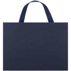 Пакет на лентах из бумаги Midnight Blue, 230 г/м². Выдерживает вес до 3 кг.