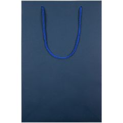 Пакет из бумаги Gentleman Blue, 150 г/м². Выдерживает вес до 2 кг.