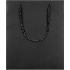 Пакет из бумаги Deep Black, 150 г/м². Выдерживает вес до 2 кг.