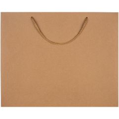Пакет из бумаги Brown Kraft, 160 г/м⊃2;. Выдерживает вес до 2 кг.