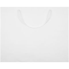 Пакет из бумаги White Kraft, 160 г/м⊃2;. Выдерживает вес до 2 кг.